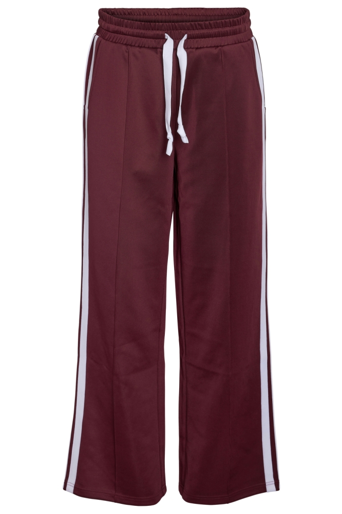 NMJENNA NW SPORTY JOGGER JRS FWD 27031526 Windsor Wine/WHITE STRIPE